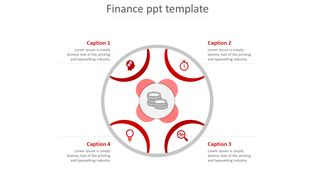 finance ppt template-red